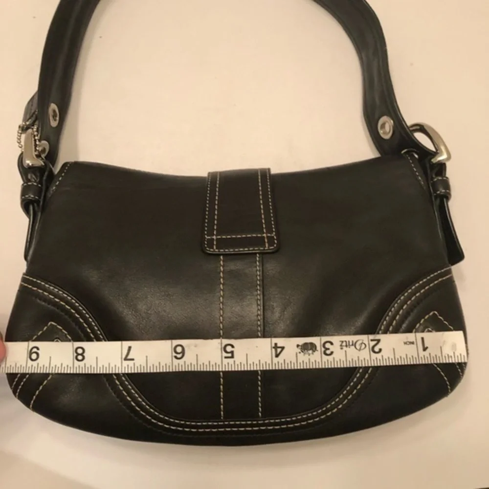 Coach black leather small soho hobo bag